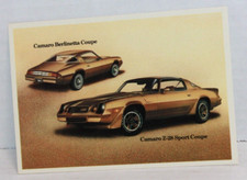 1981 Chevy Camaro Berlinetta Z28 Advertising Postcard