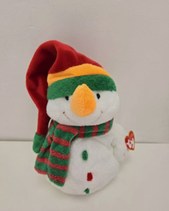 MELTON SNOWMAN 9" Soft Stuffed Plush w/Tag Ty Pluffies