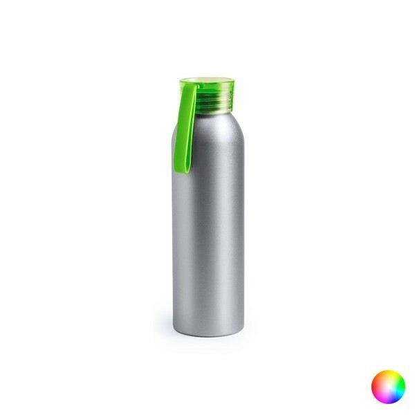 Gourde en aluminium 650ml avec fermeture de sécurité pour le sport active-blue