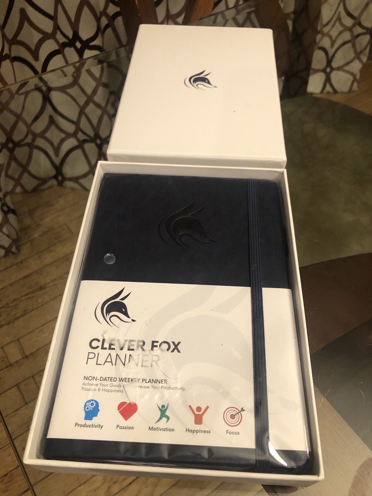 Clever Fox Non-Dated Weekly Planner,  New in Box 