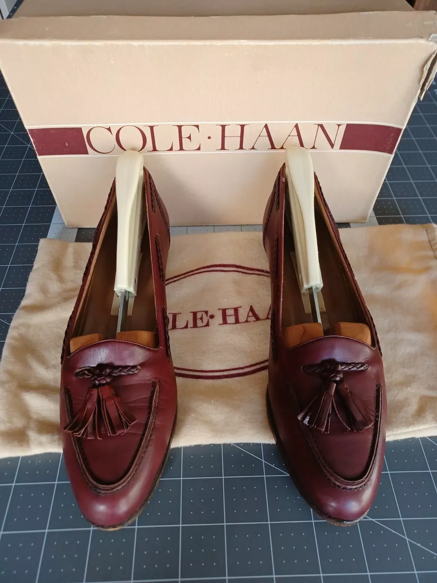 Vintage Cole Haan Made In Italy Slip On Tassel Loafers Women US 6