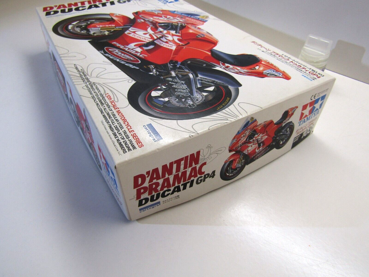 オートバイ・バイク TAMIYA D'ANTIN PRAMAC DUCATI GP4 1/12 D'Antin Pramac Ducati GP4, Tamiya 14103 (2006)