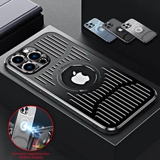 Shockproof Metal Case For iPhone 16 15 Pro Max 14 13 12 MagSafe Heat Dissipation