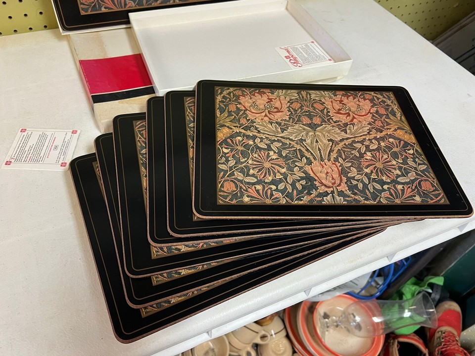 Vtg Pimpernel William Morris Honeysuckle Tablemats Placemats X6 & X3