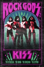 Kiss Band Heavy Metal Rock Gods Music Art Print Poster 12x18
