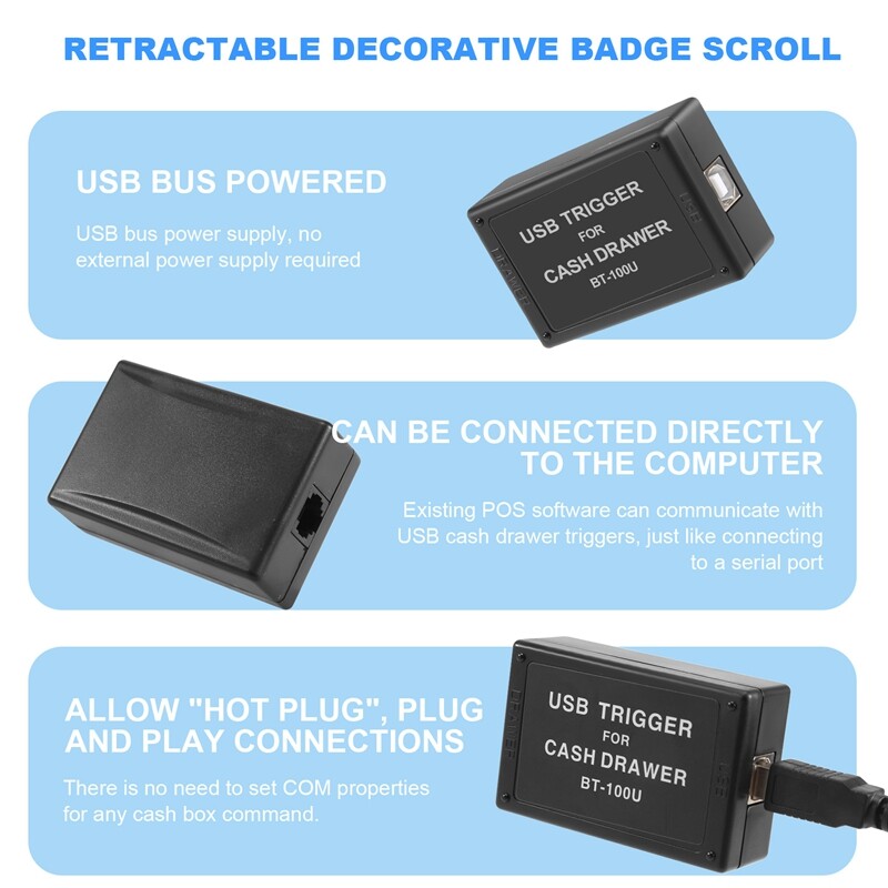 BT100U Cash Drawer Driver Trigger with USB Interface Drawer Trigger