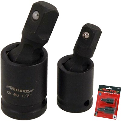 Neilsen 2tlg Kreuzgelenk Schlagschrauber Steckschlüssel Taumel Verlängerung Adapter 1/2'' 3/8'' Set