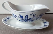 Sauciere Zwiebelmuster * Form Marienbad Ingres Weiss  * So&szlig;iere