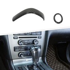 Carbon Interior Center Gear Shift Handle Knob Cover Decor For Ford Mustang 10-14 Carbon Interior Center Gear Shift Handle Knob Cover Decor For Ford Mustang 10-14