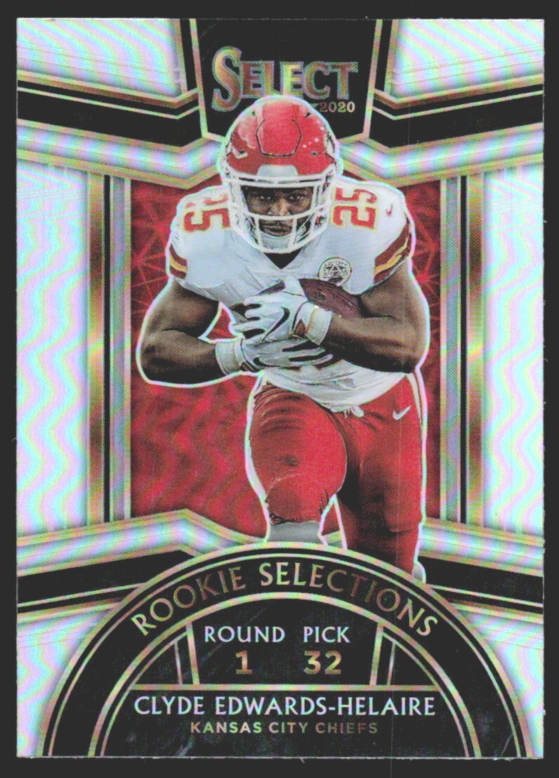 2020 Panini Select Rookie Selections Silver Clyde Edwards-Helaire #RS-12 GS1