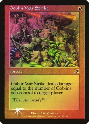 Scourge  MTG  FOIL  Goblin War Strike  Magic