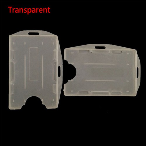 Double Sided Hard Plastic Badge Work ID Card Holder Protector Case Cover Supply - Picture 26 of 34