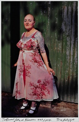 Tom Palazzolo Signed Photo ''Tattooed Lady of Riverview'', 1967 Chicago Artist