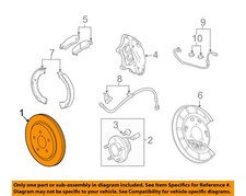 GM OEM 09-15 Camaro,CTS Rear Suspension Brake Components-Rotor 92245929