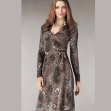 CAbi #658 Wrap Dress "Dappled Dots"  Print Size Small