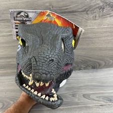 Jurassic World Blue Velociraptor Mask Adult Halloween Costume Rubber Cosplay
