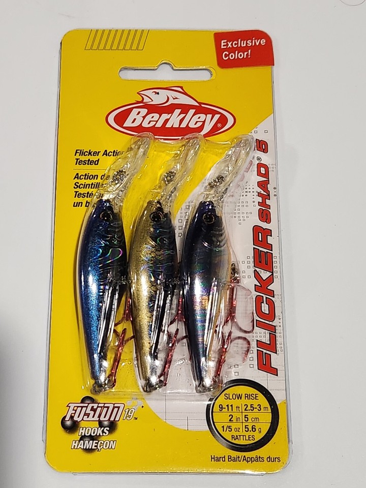Rare Mills Exclusive Pro Pack Set of 3 Berkley Flicker Shad #5