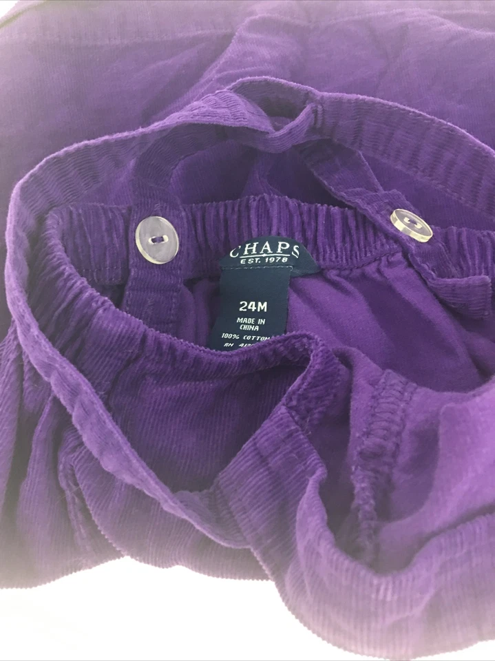 Vestido Chaps Bebé Pana Talla 24 Meses Foto 3 de 4