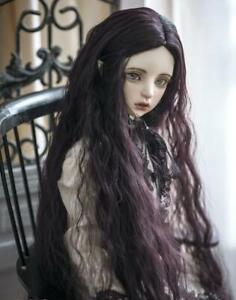 BJD Doll 1/3 9-10 Wig Long Curly Afro Hairs High Temperature Fiber Brown