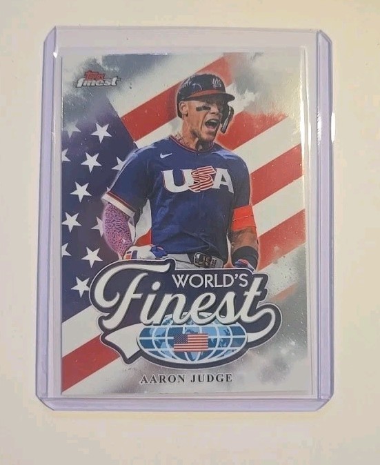 Aaron Judge 2026 Topps Finest #WF-1 Worlds Finest USA Yankees