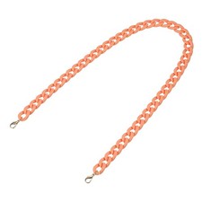 Acrylic Purse Strap,35.4" Matte Bag Chain Replacement Light Orange