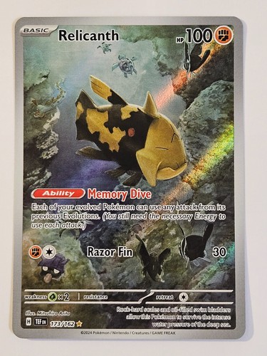 Pokémon TCG Relicanth Temporal Forces 173/162 Illustration Rare