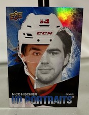2025-26 Upper Deck Series 2 - Nico Hischier #P-50 - UD Portraits - NJ Devils