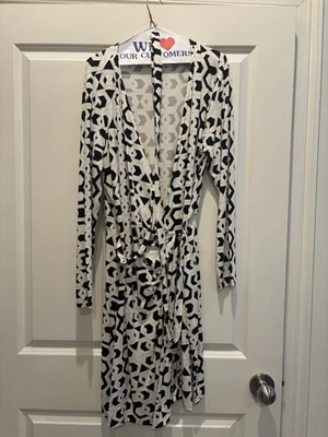 Diane von Furstenberg Damen Wickelkleid Größe 14 - Bild 1 von 3