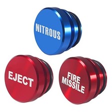 3 Pieces Aluminum Dustproof Plugilletutton Plugs, Standard 12-Volt B