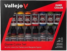 Vallejo Introduction Game Color Paint Set 16 Colors - Hobby and Model Paint