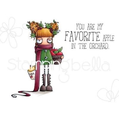 Stamping Bella, Rubber Stamp, ODDBALL APPLE CIDER