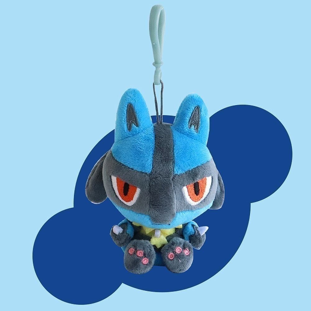 Pokemon Cutie-Pop Lucario Clip-On Plush Mascot Stuffed Animal