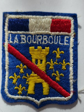 ancien écusson brodé vintage blason ville ski montagne mont dore LA BOURBOULE 63