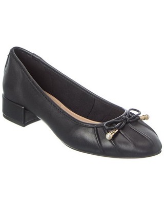 Dune London Amazing Leather Block Heel Women's