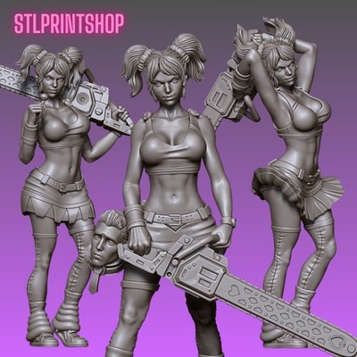 Lollipop Chainsaw Juliet Starling - Aftermath Studios 28mm 32mm Scale Miniatures