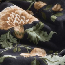 Velvet Duvet Cover Queen Size, Super Soft  Lightweight 3 Piece Floral Comforter