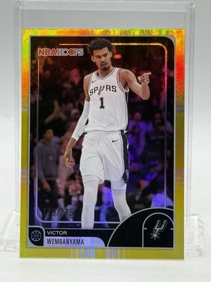 2026 Topps NBA Hoops Yellow Foil #30 VICTOR WEMBANYAMA (#'d / 275)