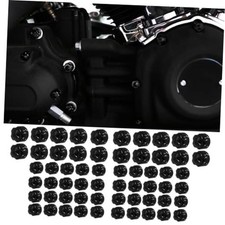 Motorcycle ABS Engine Bolt Caps Cover Compatible for Harley Softail Gloss Black