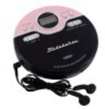 Studebaker SB3703PB Joggable Personal CD Player - FM - Bass Boost (Pink/Black) [