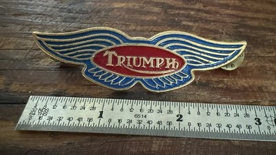 Triumph Motorcycle Winged Enamel Rally Club Pin Badge Joe s MCN #4