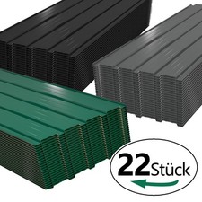 Profilblech Trapezblech 10m² Metall Dachblech 22 Stück Stahlblech Dach Platten