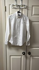 Ralph Lauren Boys Button Down White Dress shirt For Middle Aged Boys