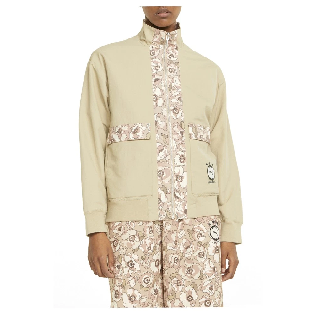 Puma X Liberty giacca corta donna beige casual atletica capospalla 534046 78