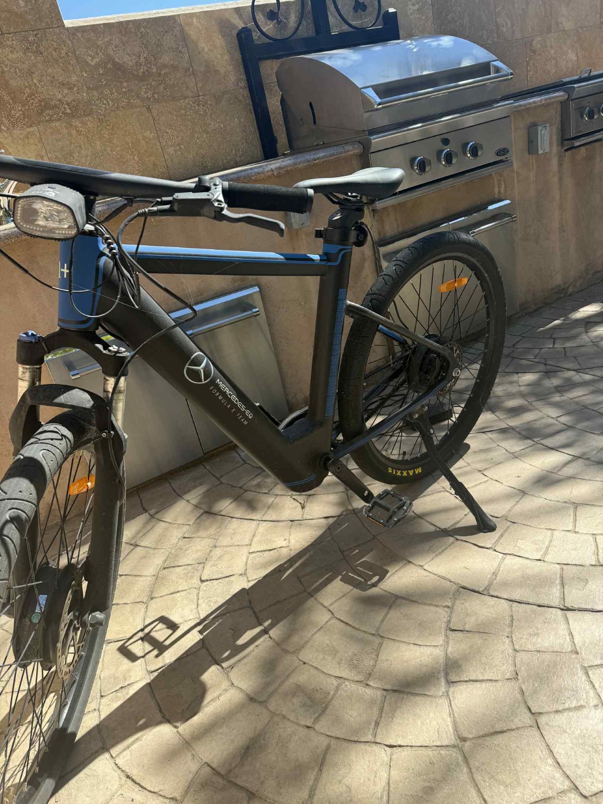 N+ Mercedes Formula E Team Blue and Black E-Bike