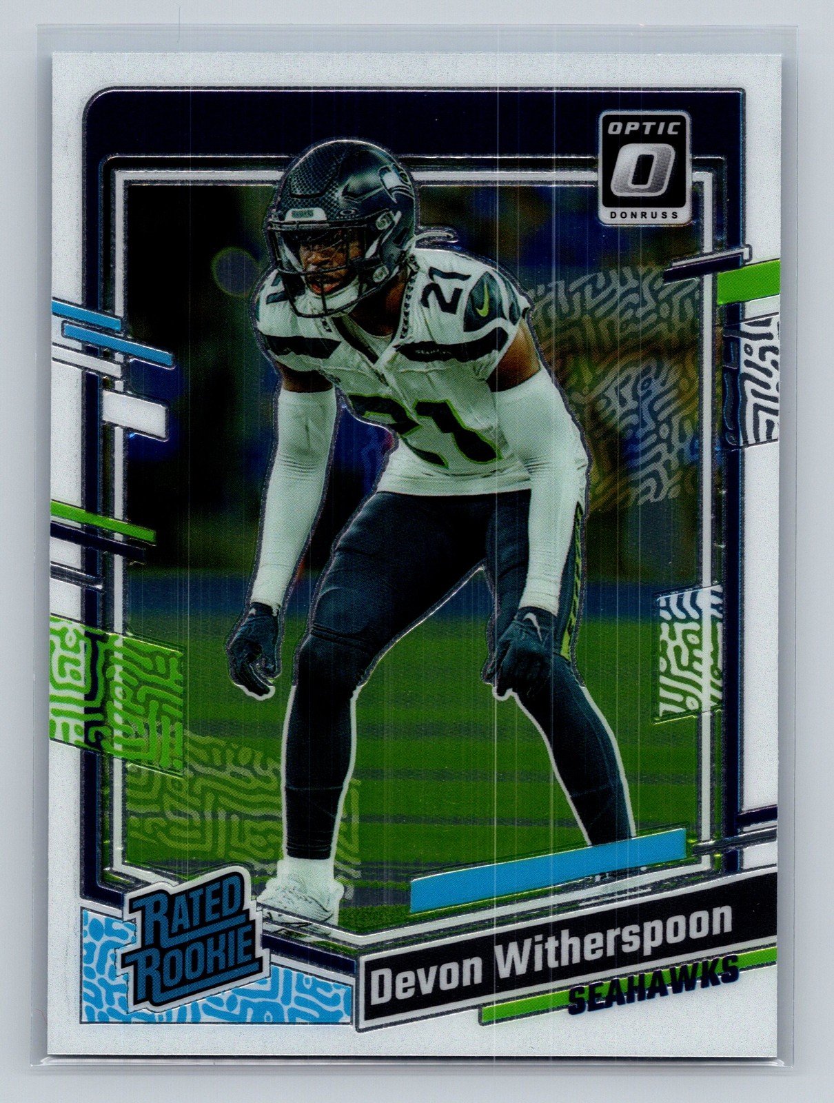 Devon Witherspoon 2023 Donruss Optic RC Rookie #292 Seattle Seahawks