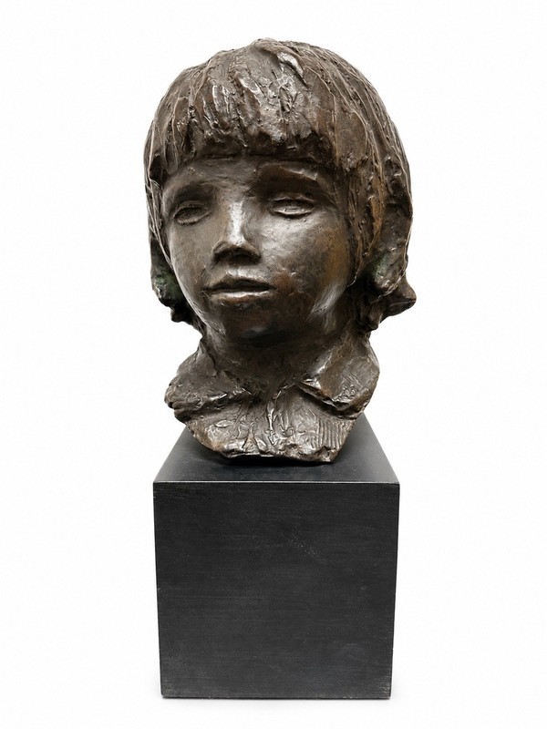 1958 Alva Studios Renoir Head of Coco Sculpture Bust Limited Edition Rep