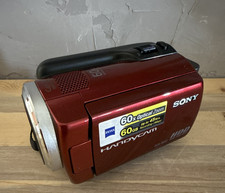 Sony Handycam DCR-SR47 Red HDD Camcorder 60x Zoom 2.7in LCD Image Stabilization