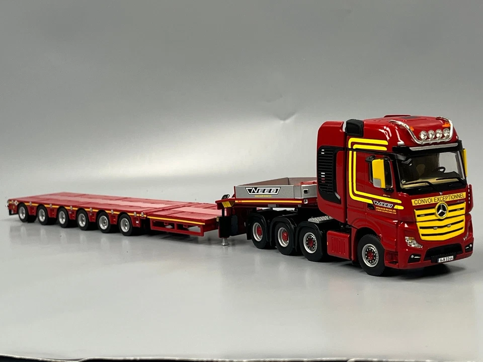 WSI - Mercedes Benz Actros MP4 SLT Giga Space SL Semi Tieflader 6achs "NEEB" - D - Bild 3 von 4