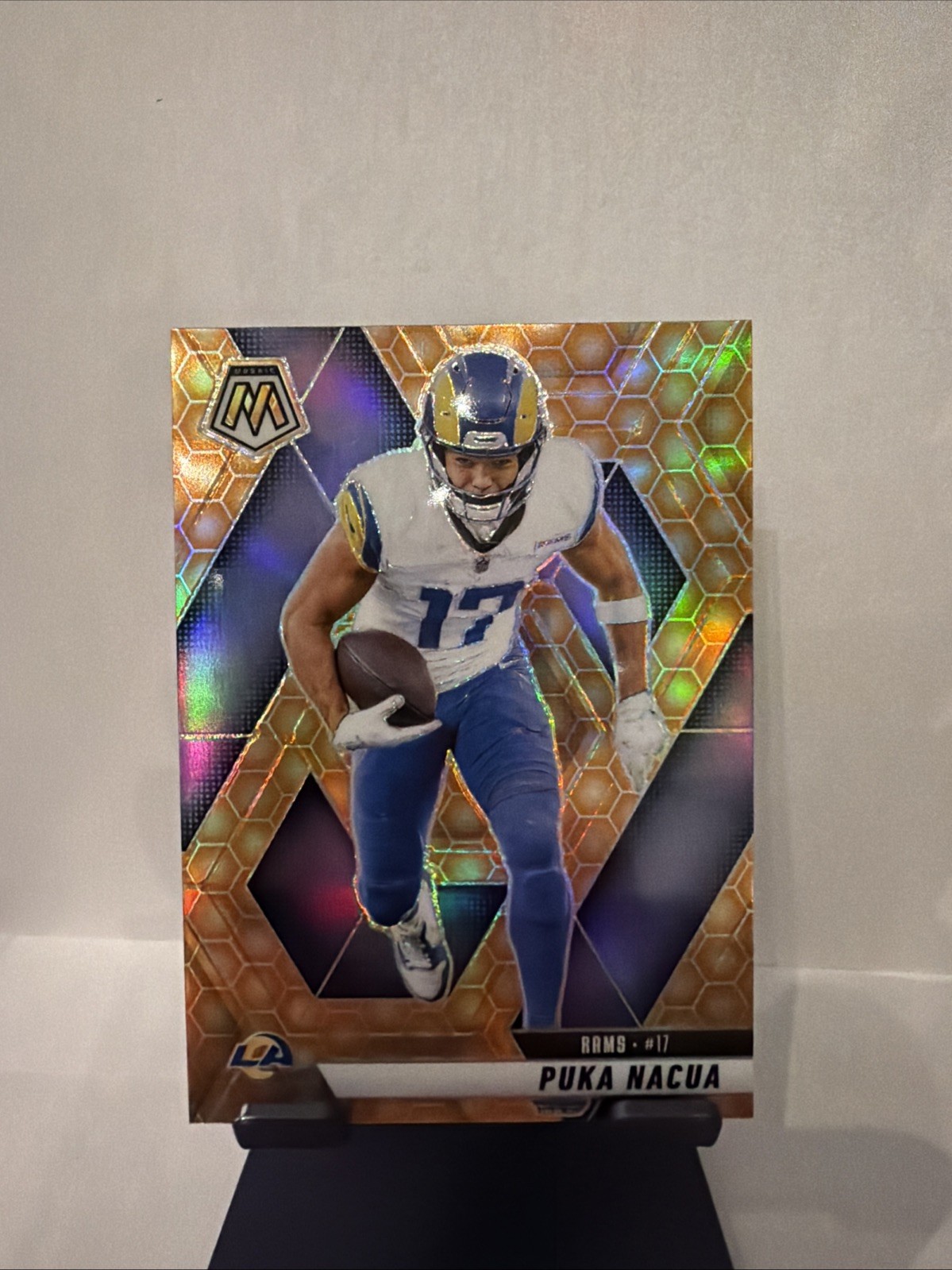 2025 Panini Mosaic Puka Nacua Honeycomb-Case Hit: No. 102