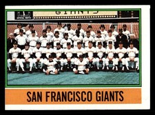 1976 Topps San Francisco Giants TEAM #443 HIGHER GRADE MISCUT ERROR